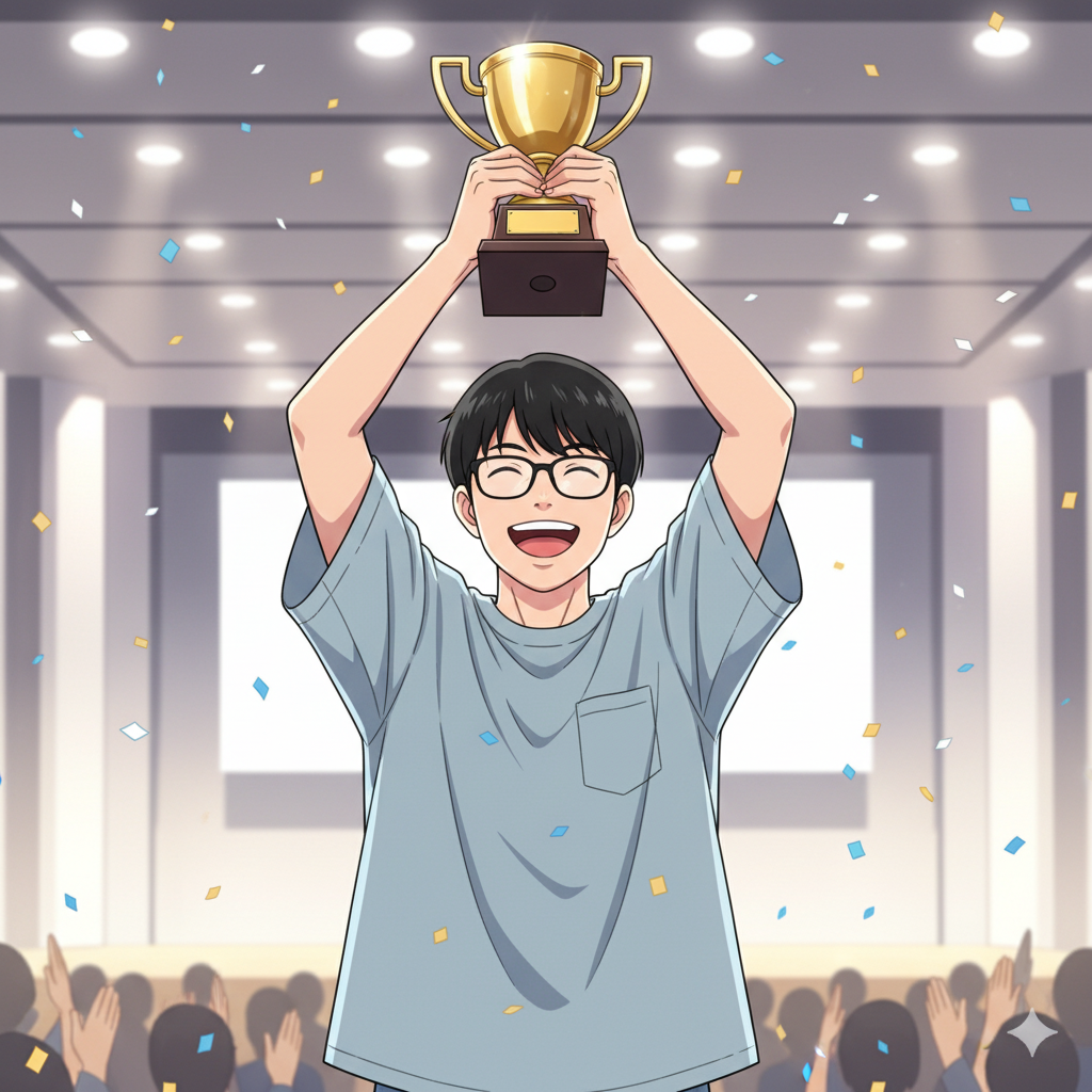 大会優勝！自信と希望に満ちた未来へ