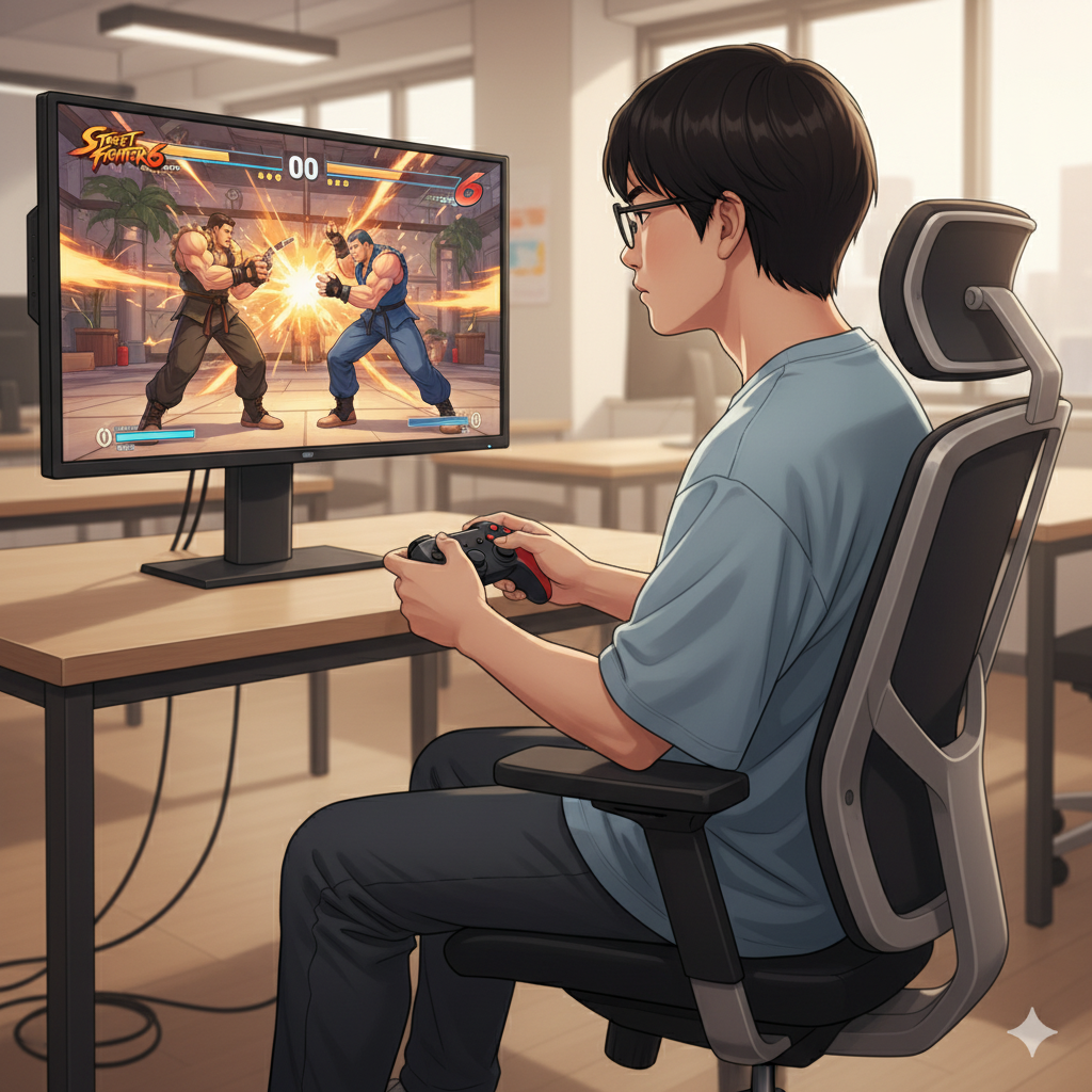 集中力が武器に！Y君、スト6の世界へ