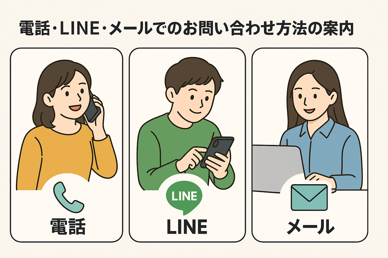メールでの詳細な相談対応